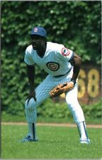 Vintage 1989 ANDRE DAWSON Postcard CHICAGO CUBS Outfield Hall of Fame Card #7 picture