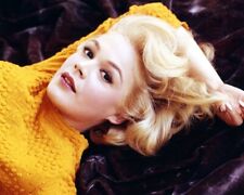 Sandra Dee beautiful sultry pose reclining in yellow top 24x36 Poster picture