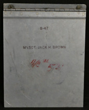 Cold War USAF USN Boeing B-47 Stratojet Aircraft Aluminum Clip Board Named BROWN picture