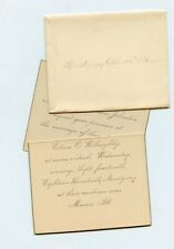 1892 Wedding Invitation - JOHNSTON Family dau to WILLOUGHBY, Macon, Illinois   picture