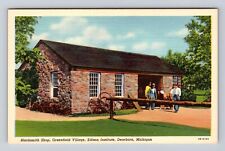 Dearborn MI-Michigan, Blacksmith Shop, Greenfield Village, Vintage Postcards picture