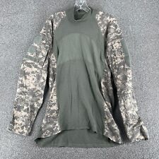 Massif Army Combat Shirt Extra Large Green Gray Long Sleeve Camouflage Mens picture