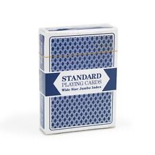 Brybelly Single Blue Deck, Wide Size, Jumbo-Index, Plastic-Coated Playing Cards picture