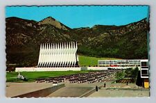 Colorado Springs CO-Colorado, USAF Academy, Noon Formation Vintage Postcard picture