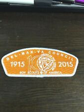 OA DEL-MAR-VA COUNCIL 1915-2015 100th ANN SHOULDER PATCH picture