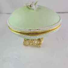 VTG Russia jewelry Collections Faberge Inspired green/White Pearl egg picture