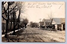 DS2/ South Solon Ohio RPPC Postcard c1910 E Main Street Stores Wagons  160 picture