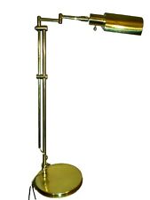 Adjustable Brass Pharmacy Floor Lamp  With Swing Arm  picture