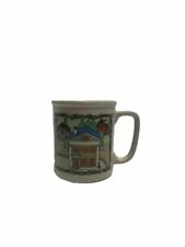 Vintage Coffee Cup, Victorian Houses Graphic, Unbranded 4