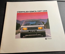1977 Chrysler Simca 1307 / 1308 - Vintage 14-Page Dealer Sales Brochure - DUTCH picture