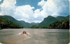 Lake Lure, Western North Carolina, popular mountain lake, Chimney Postcard picture