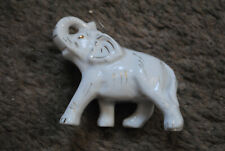 Ceramic Porcelain Elephant, White, Figurine Knicknack, Republican GOP picture