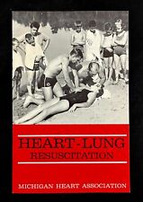 1964 Heart Lung Resuscitation Medical Safety Vintage Booklet Michigan Assn CPR picture