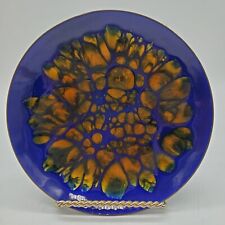 Win Ng San Francisco Enamel On Copper Dish Vintage 1960s Signed  picture