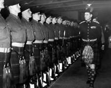 Prince Philip Inspects Guard Of Honour Of Liverpool Scottish 1958 Old Photo picture