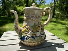 Vintage Tam O’Shanter Ceramic Teapot Witch And Tavern Decorative. picture