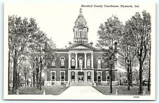 Postcard IN Plymouth Marshall Country Courthouse D12 picture