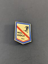 RARE Vintage Mill Ridge Ski Resort Lapel Pin Badge Souvenir - North Carolina NC picture