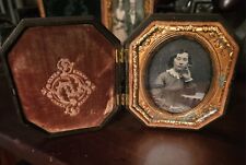 Exceptional 1850s Sixth-plate Rare Gutta Percha Cased Daguerreotype Pretty Girl picture