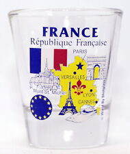 FRANCE EU SERIES LANDMARKS AND ICONS COLLAGE SHOT GLASS SHOTGLASS picture