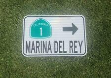 MARINA DEL REY US Highway 1 route road sign - California, Pacific Coast Hwy 1 picture