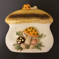 Merry Mushroom Sears 1970s Napkin Holder   Back Is Broken   Perfect for a Craft picture