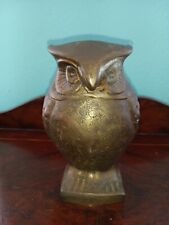 Vintage Heavy Brass Owl 5.75