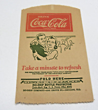 Antique Vintage Original 1930s Coke Coca Cola Soda Bottle Protector Sleave FK15 picture