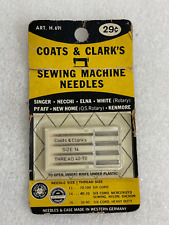 Vintage Coats & Clarks Sewing Machine Needle Pack on Card Size 14 picture