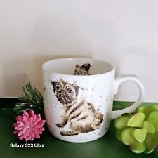 Royal Worcester Wrendale Designs By Hannah Dale PUG LOVE Ceramic Coffee Mug  picture