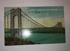 Vintage Postcard George Washington Bridge New York City New York 1939 Unusual picture