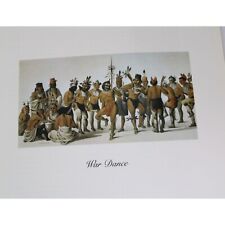 Native American Indian Print War Dance Charles Augustus Murray Winnebago 89731 picture