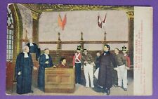 OLD POSTCARD WILTON LACKAYE IN THE LAW AND THE MAN  LES MISERABLES COURT SCENE picture