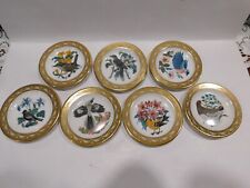 Lot 7 vintage 1979 Franklin Official State Birds & Flowers mini plates picture