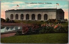 Oakland, California Postcard CIVIC AUDITORIUM Building View / CVC c1910s Unused picture