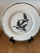 Richard E. Bishop Special Edition Canadian Geese Etching Dinner Plate - 10.5 in. picture