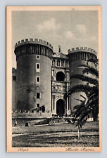 Antique Postcard Castle Nuovo Italy Napoli Naples picture
