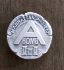 Original Manhattan Project A Bomb Employee Pin Sterling Silver 1944 WWII picture