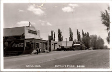 Postcard Rare RPPC Town of Likely Coca Cola 76 Gas Pumps Cafe General Store CA picture