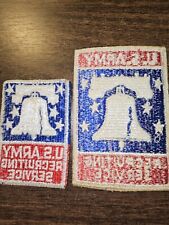 WWII US Army Recruiting Service Variation Cut Edge Patch Set L@@K picture