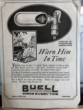 Vintage Advertising Buell Explosion Whistle Chicago Early 1900s picture