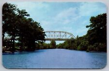 Kerrville Texas Captain Chas Schreiner Highway Bridge Scenic Chrome Postcard picture