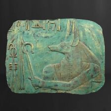 RARE ANCIENT EGYPTIAN ANTIQUITIES Wall Relief For God Anubis Pharaonic Egypt BC picture