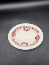 Royal Crownford Maroon Soap Dish Staffordshire Ironstone England picture