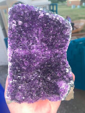 Huge Purple Cluster Amethyst With Double Cut Base picture