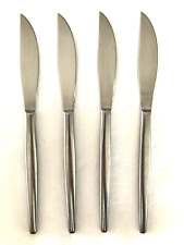 4 Vintage Kalmar Mid-Century Stainless Steak Knives, Made in Italy, 8 1/2