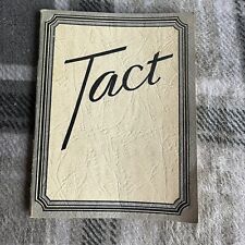 Vintage 1944 Booklet - Tact by Sir John Lubbock picture