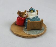 Wee Forest Folk ~ Night Prayer ~ Red/Teal ~ Miniature Mice Figure / Figurine picture