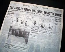 Notre Dame Fighting Irish Football Knute Rockne Last Coach Game 1930 Newspaper picture