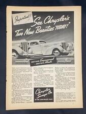 Magazine Ad - 1937 - Chrysler Royal and Imperial picture
